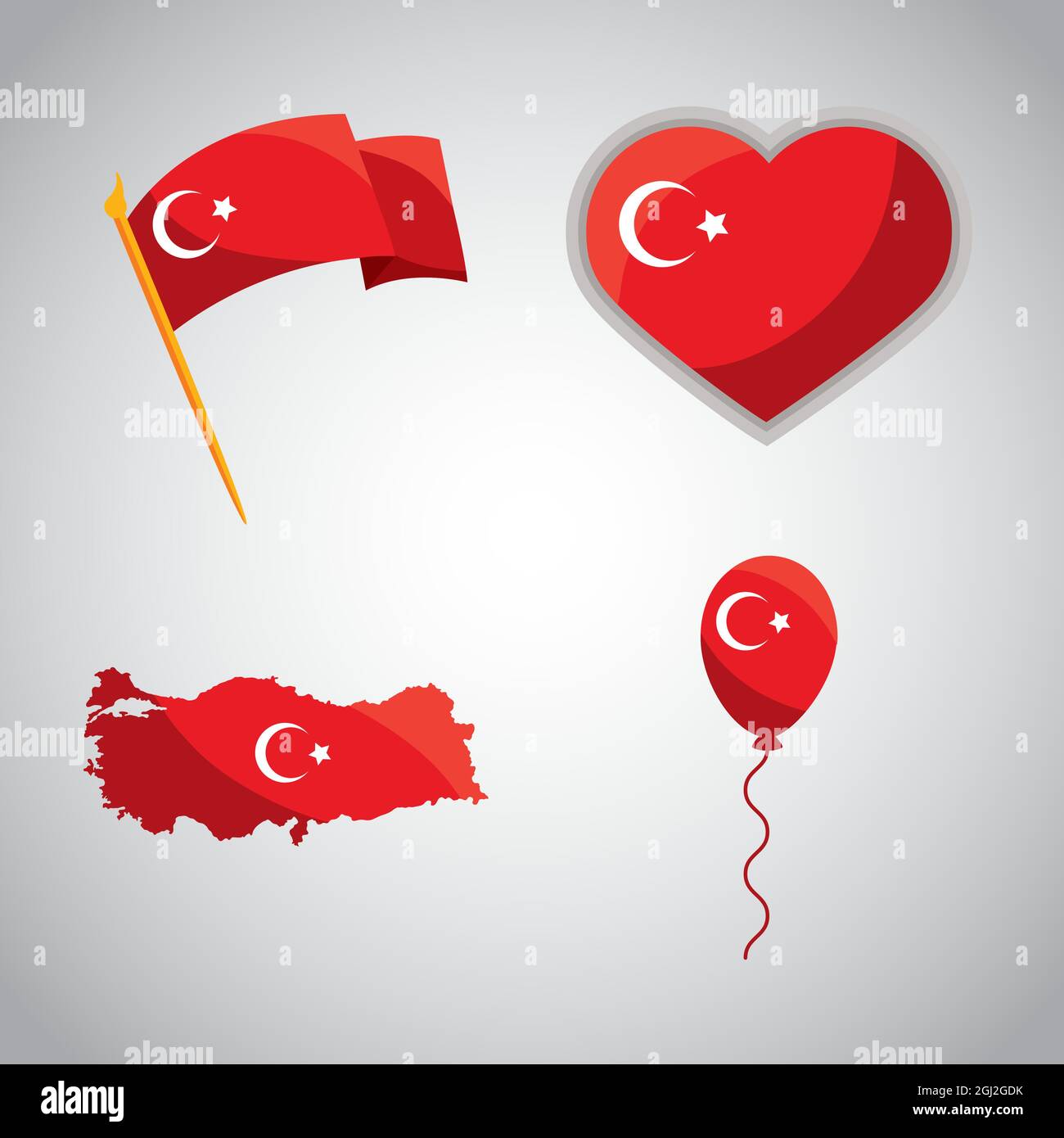 four turkey celebration set icons Stock Vector Image & Art - Alamy