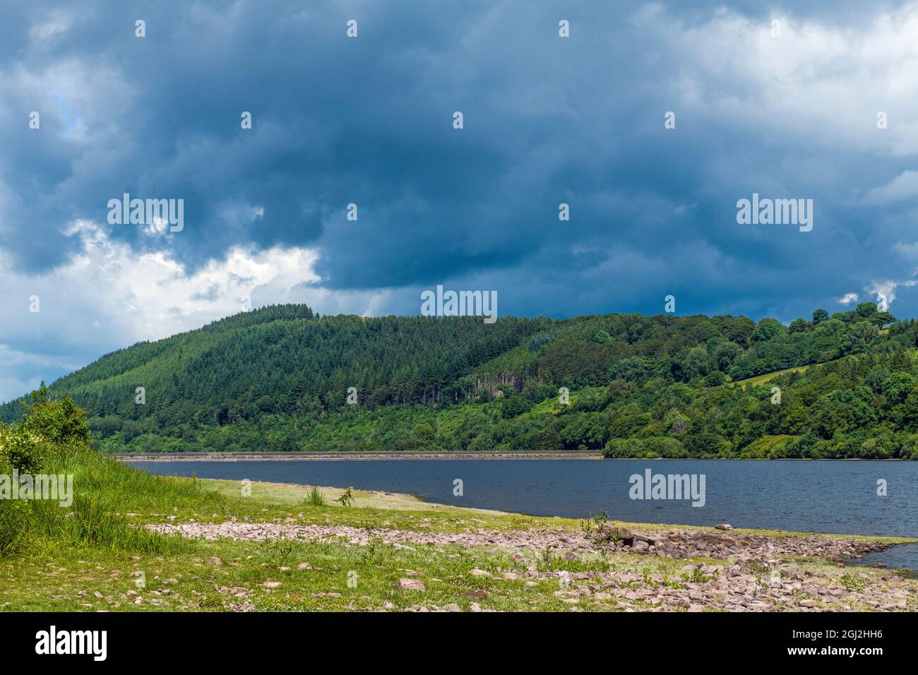 The Talybont Reservoir in the Brecon Beacons National Park South Wales Stock Photo