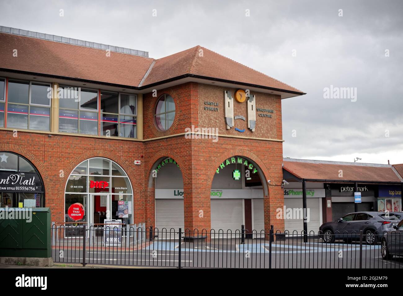BRAY, IRELAND Aug 02, 2021 The Castle Street Shopping Centre in Bray, County Wicklow, Ireland