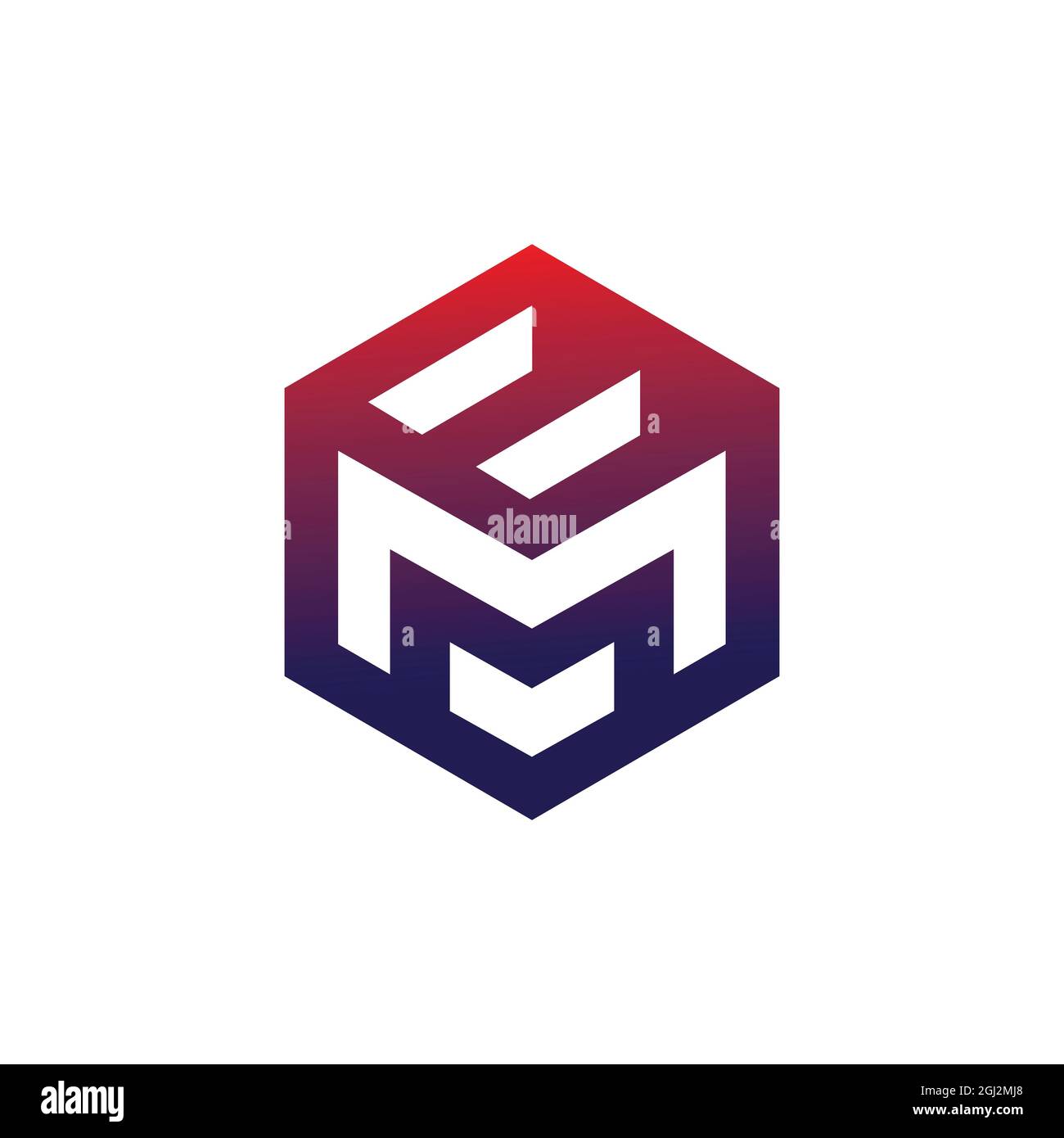 letter M and E polygon logo icon flat vector concept graphic ...
