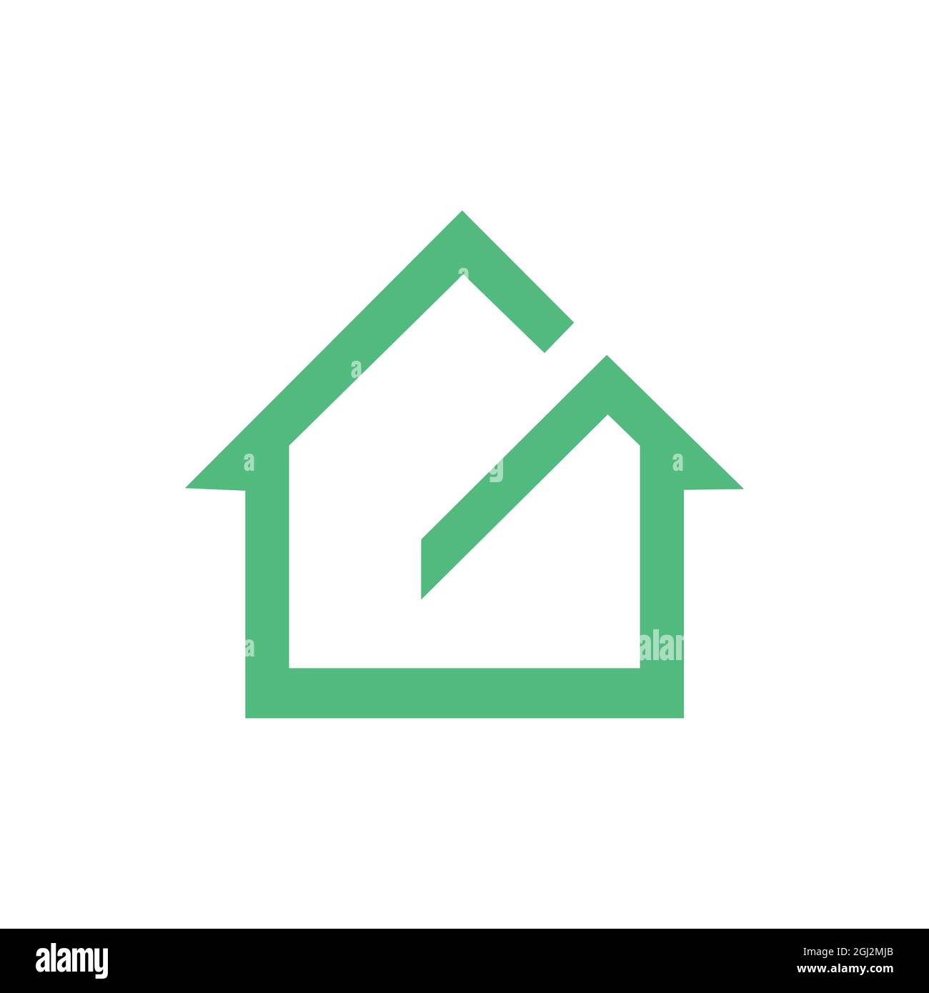 letter G home real estate logo icon flat vector concept graphic simple ...