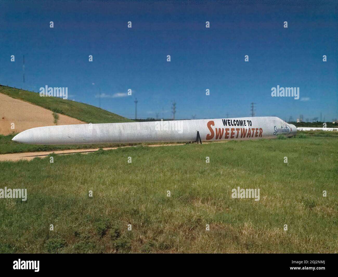 sign for Sweetwater, Texas."Wind Turbine Capital of Texas