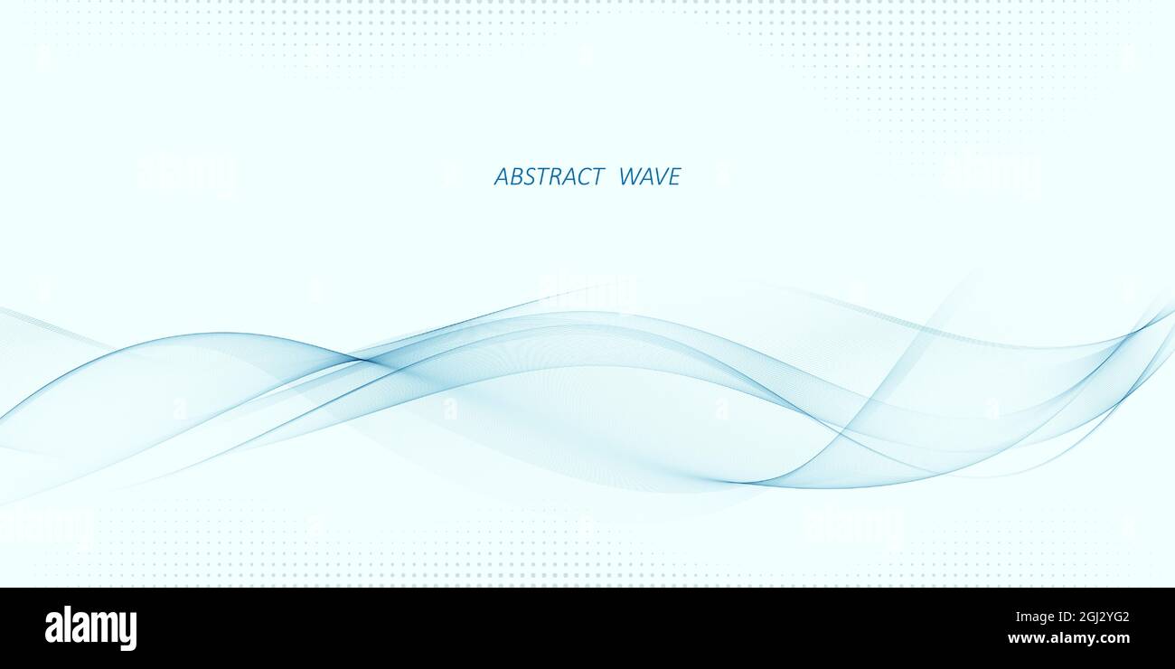 Abstract blue wave vector background Blue wave flow Stock Vector Image ...