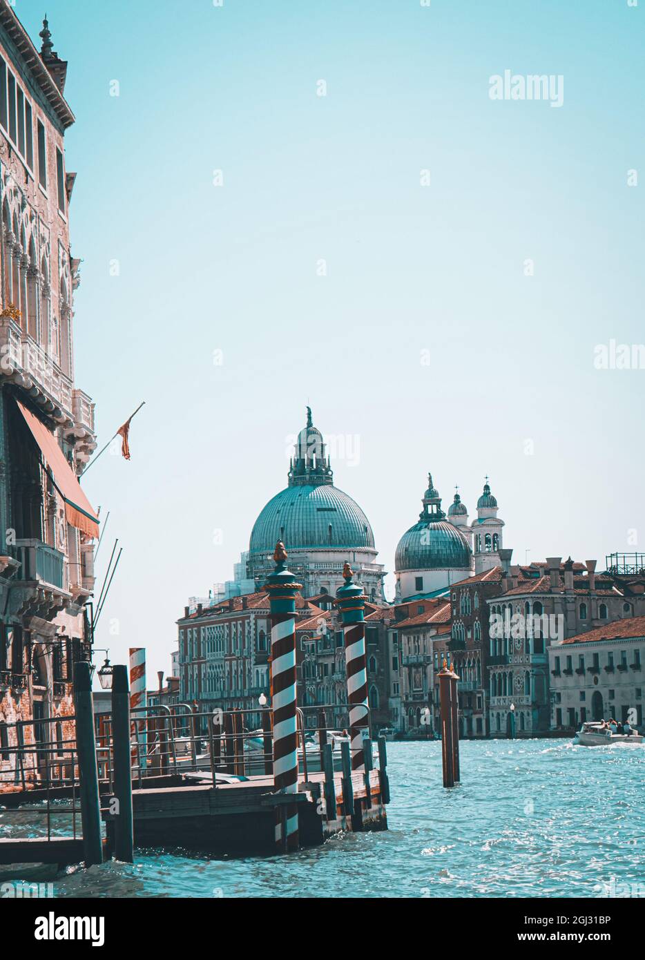 Duomo a Venezia from the canal Stock Photo