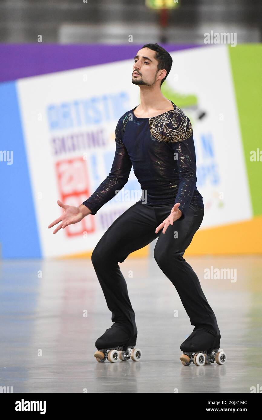 LEO MASSIS, France, performing in Senior Solo Dance - Free Dance at The  European Artistic Roller Skating Championships 2021 at Play Hall, on  September 07, 2021 in Riccione, Italy. Credit: Raniero  Corbelletti/AFLO/Alamy