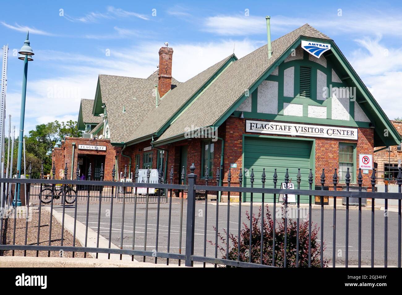 Historic Amtrak station and Visitor’s Center in downtown Flagstaff