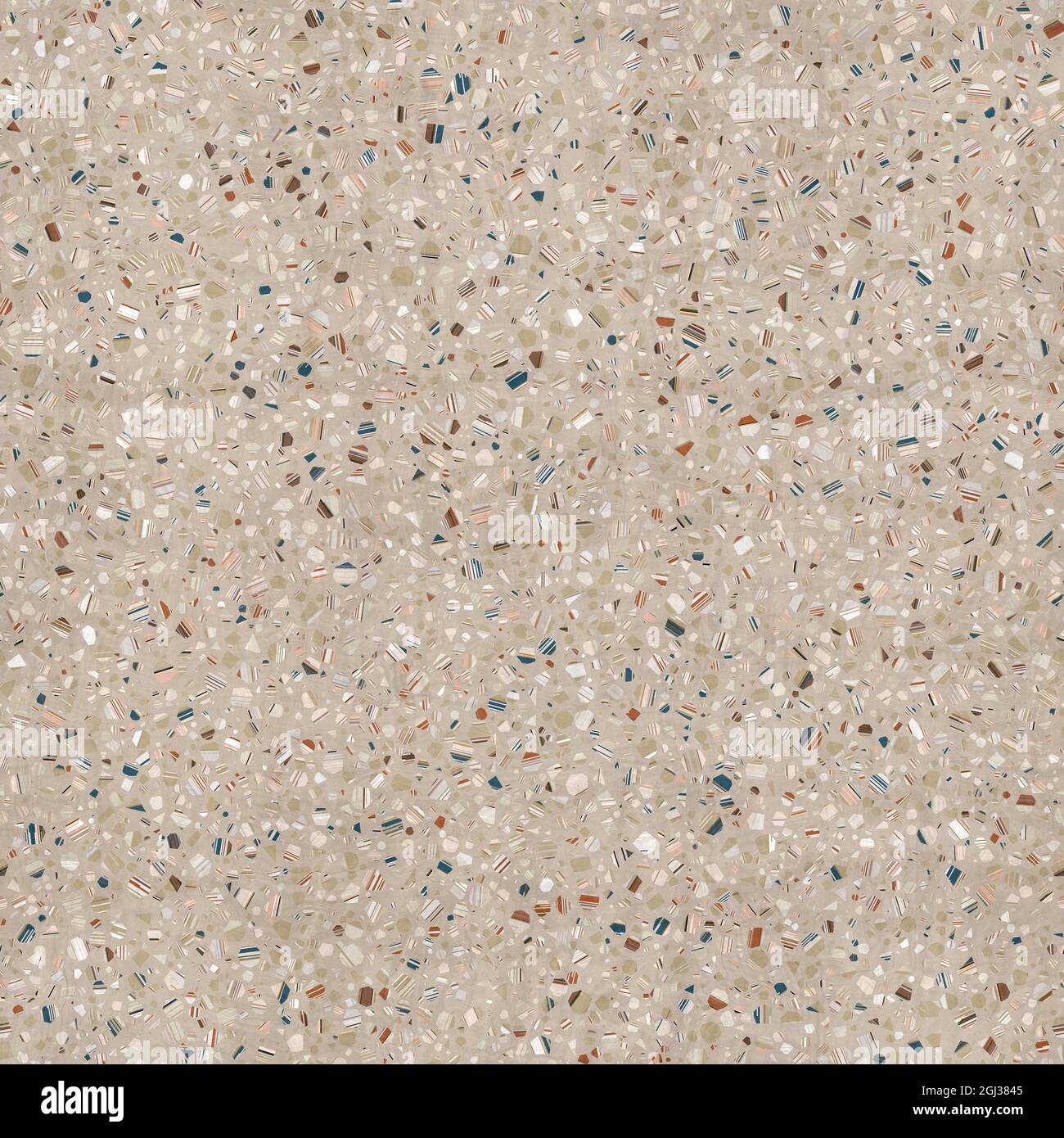Seamless modern abstract random terrazzo pattern swatch Stock Photo - Alamy