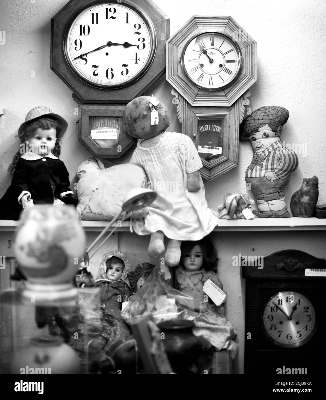 Antique dolls Black and White Stock Photos & Images Alamy