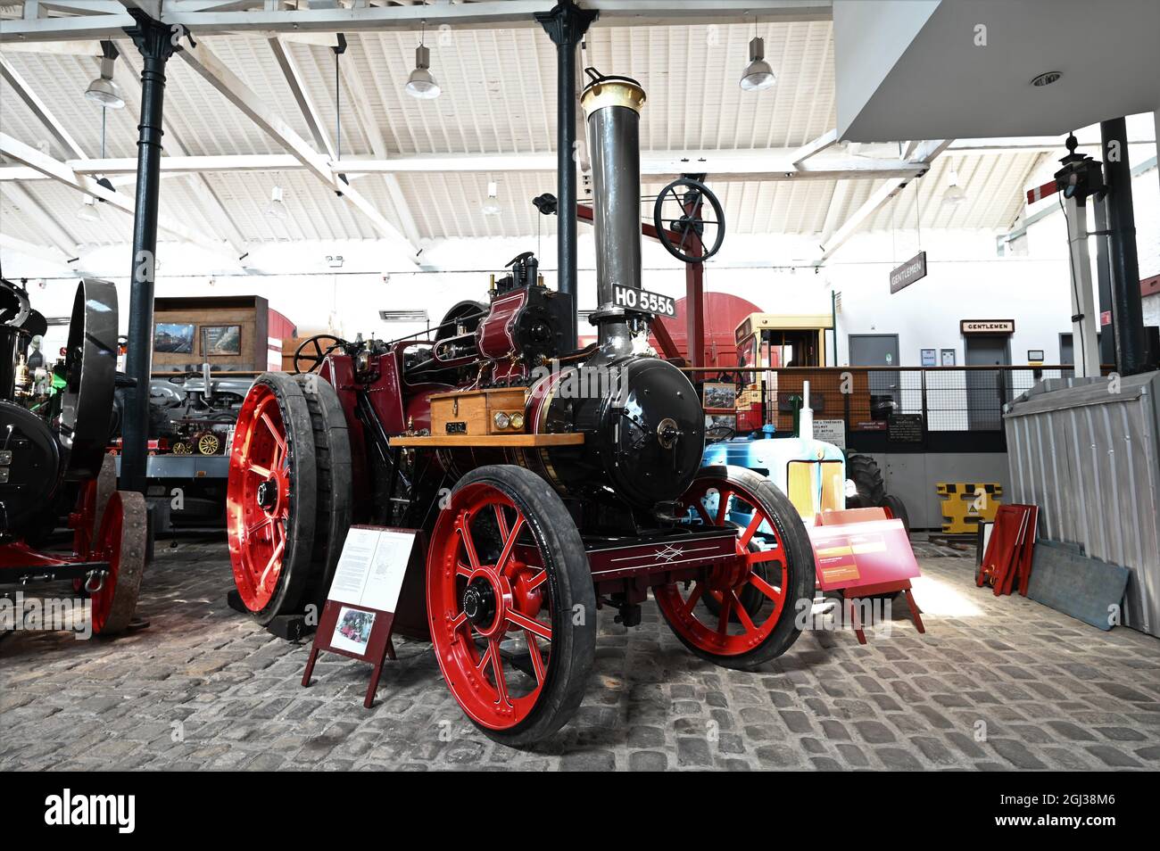 A traction engine in Bury, Lancashire. Stock Photo