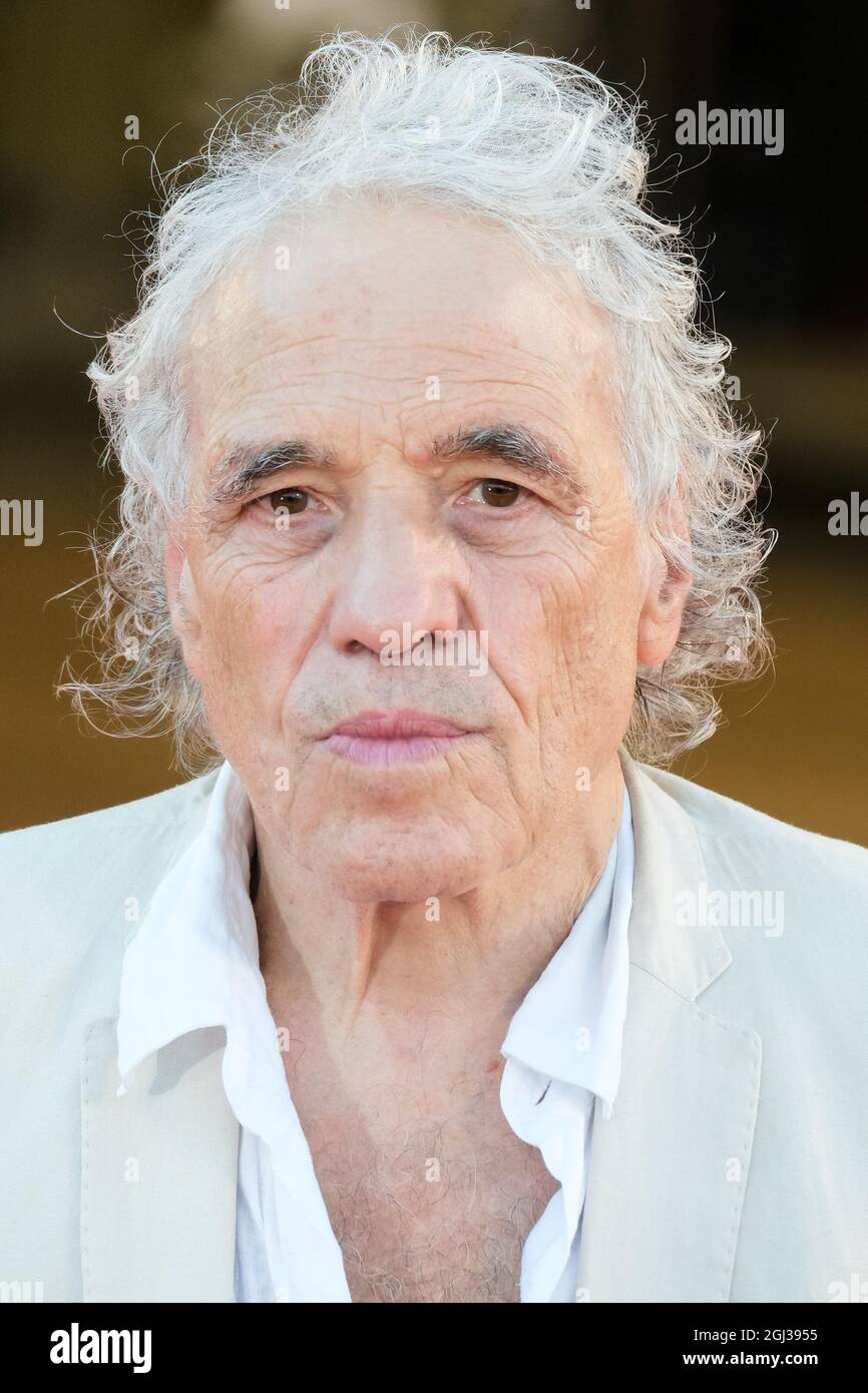 The Palazzo del Cinema, Lido di Venezia, Venice, Italy. 8th Sep, 2021. Abel Ferrara poses on the red carpet for FREAKS OUT during the 78th Venice International Film Festival. Picture by Credit: Julie Edwards/Alamy Live News Stock Photo