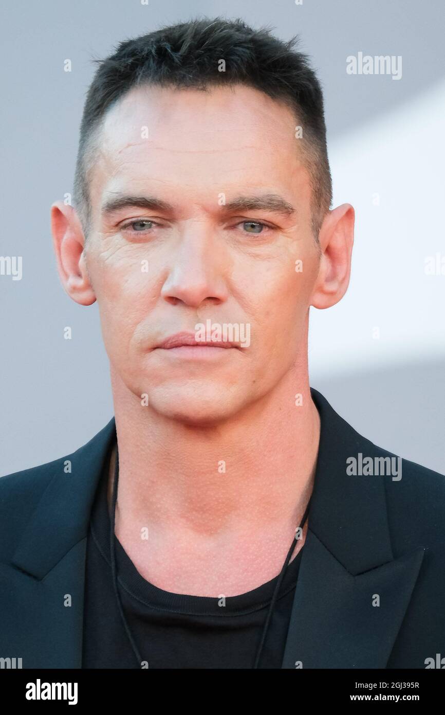 The Palazzo del Cinema, Lido di Venezia, Venice, Italy. 8th Sep, 2021. Jonathan Rhys Meyers poses on the red carpet for FREAKS OUT during the 78th Venice International Film Festival. Picture by Credit: Julie Edwards/Alamy Live News Stock Photo