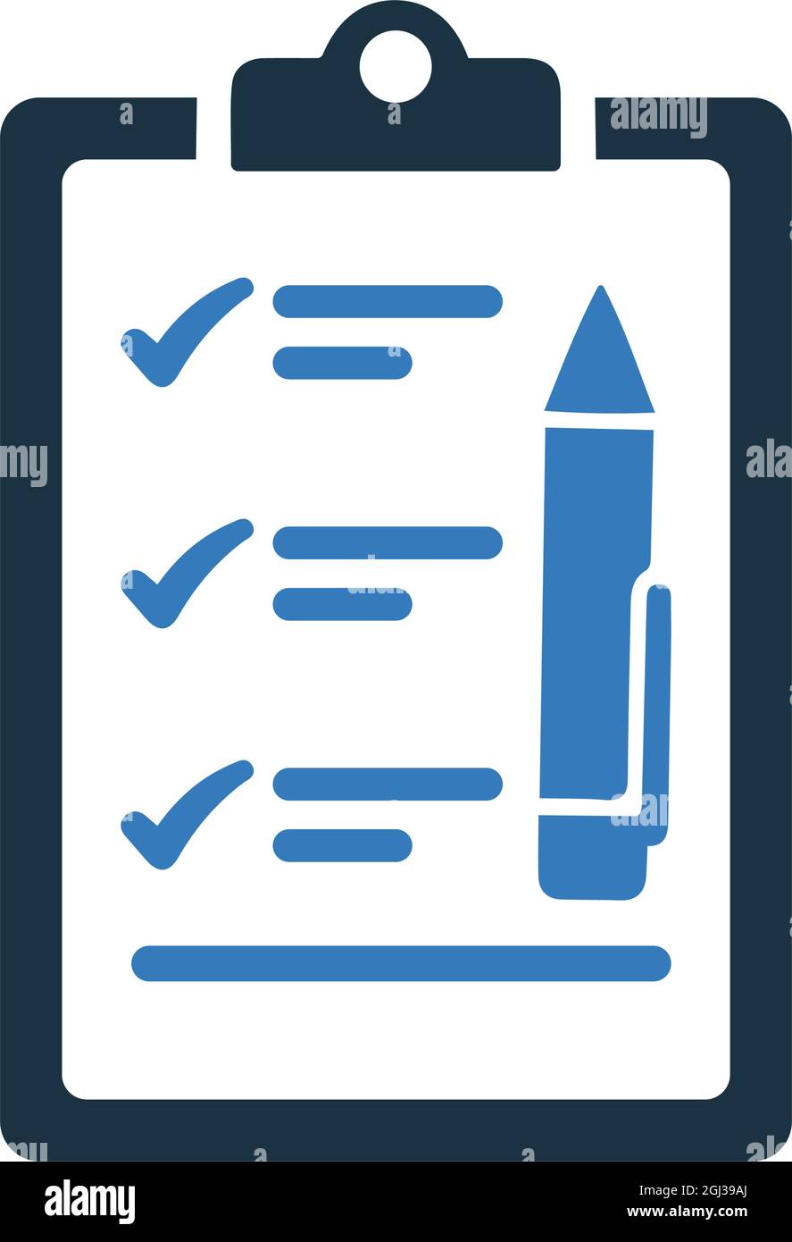 Checklist report Cut Out Stock Images & Pictures - Alamy