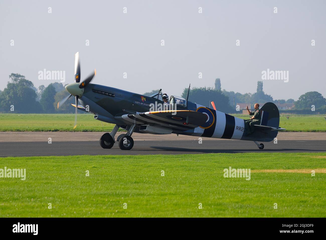 Spitfire Number Rr232 Church fenton spitfire hi-res stock photography and images - Alamy