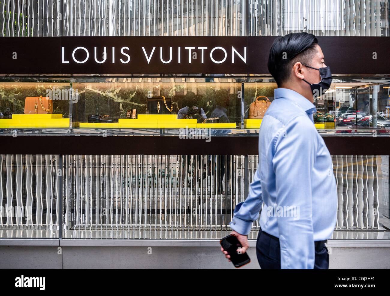 Tourists Walk Front Louis Vuitton Store Editorial Stock Photo - Stock Image