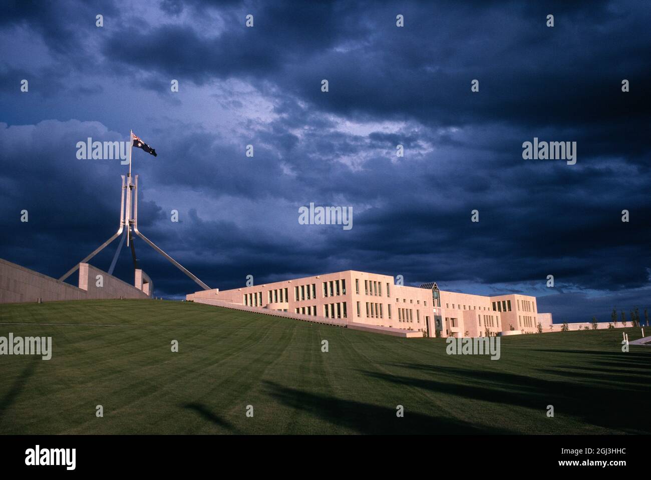 Australia. ACT. Canberra. Capital Hill. Parliament House. Stock Photo