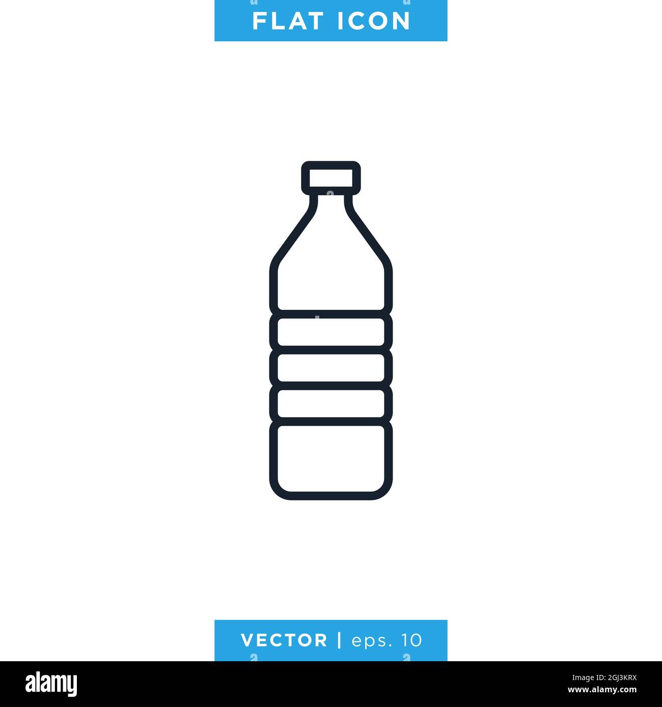 Plastic bottle icon vector stock illustration design template. Vector ...