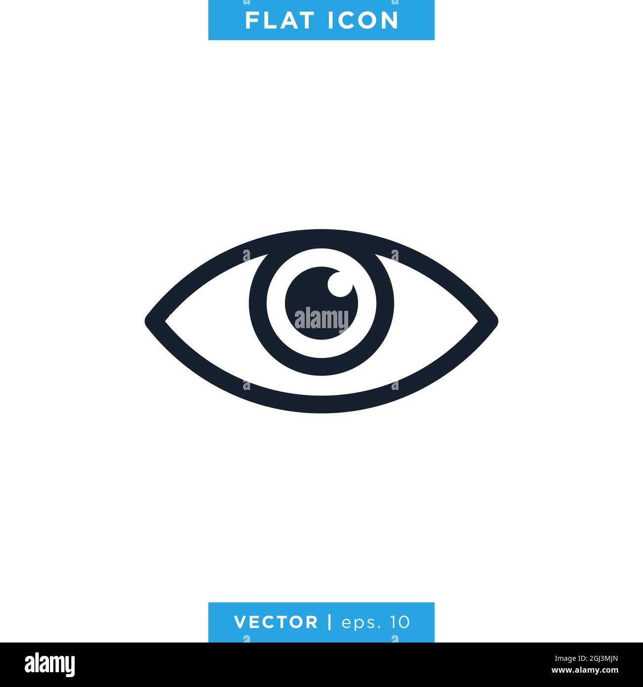Eye Icon Vector Stock Illustration Design Template. Vector eps 10. Stock Vector