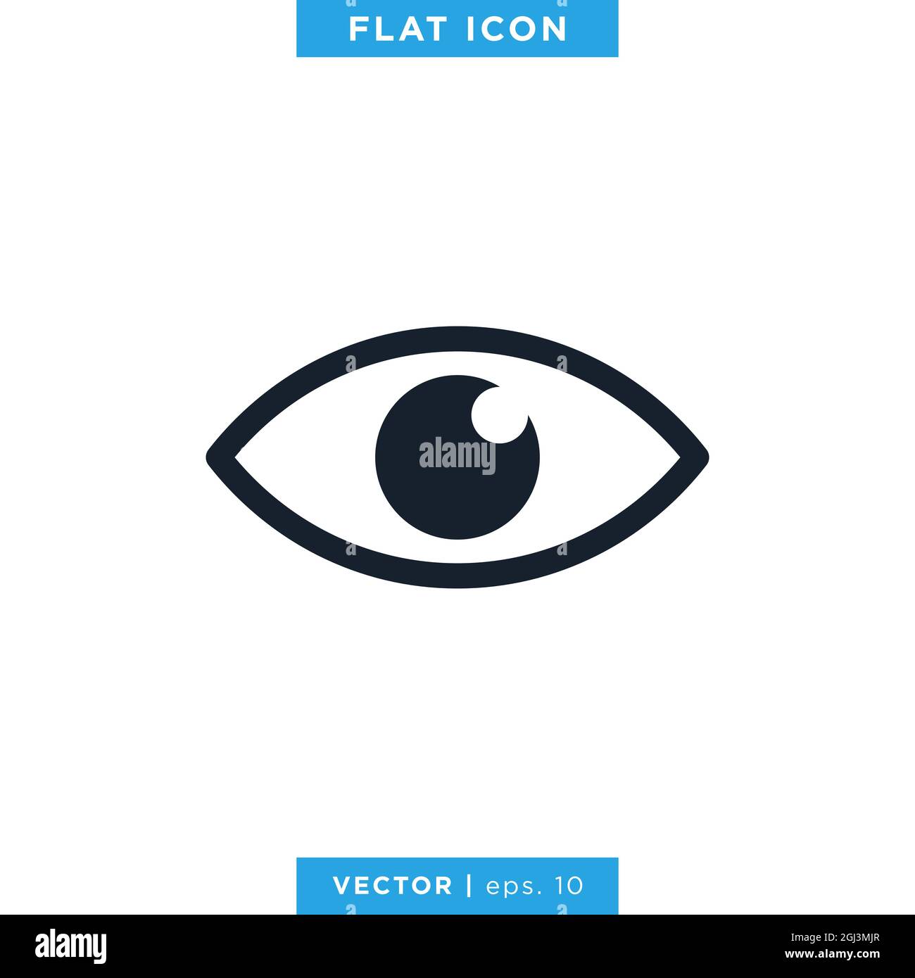 Eye Icon Vector Stock Illustration Design Template. Vector eps 10. Stock Vector