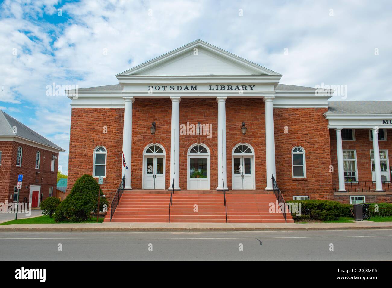 Potsdam Town Public Library at 2 Park Street in historic downtown