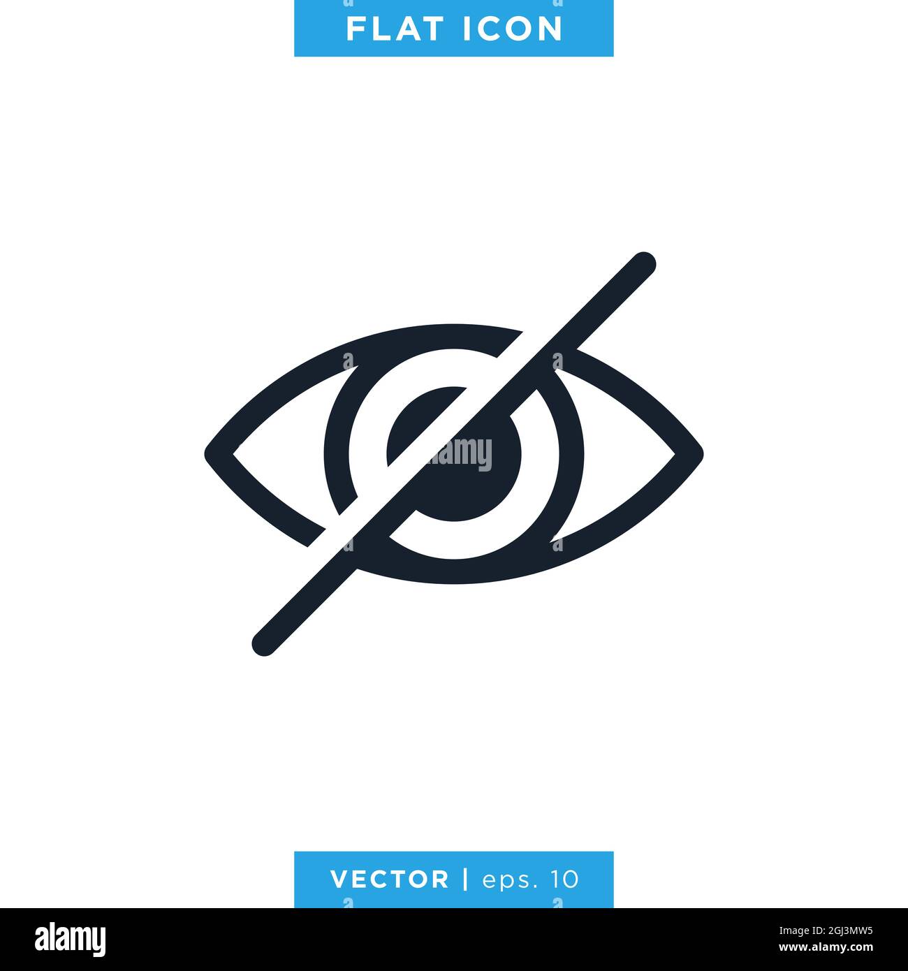 Eye Icon Vector Stock Illustration Design Template. Vector eps 10. Stock Vector