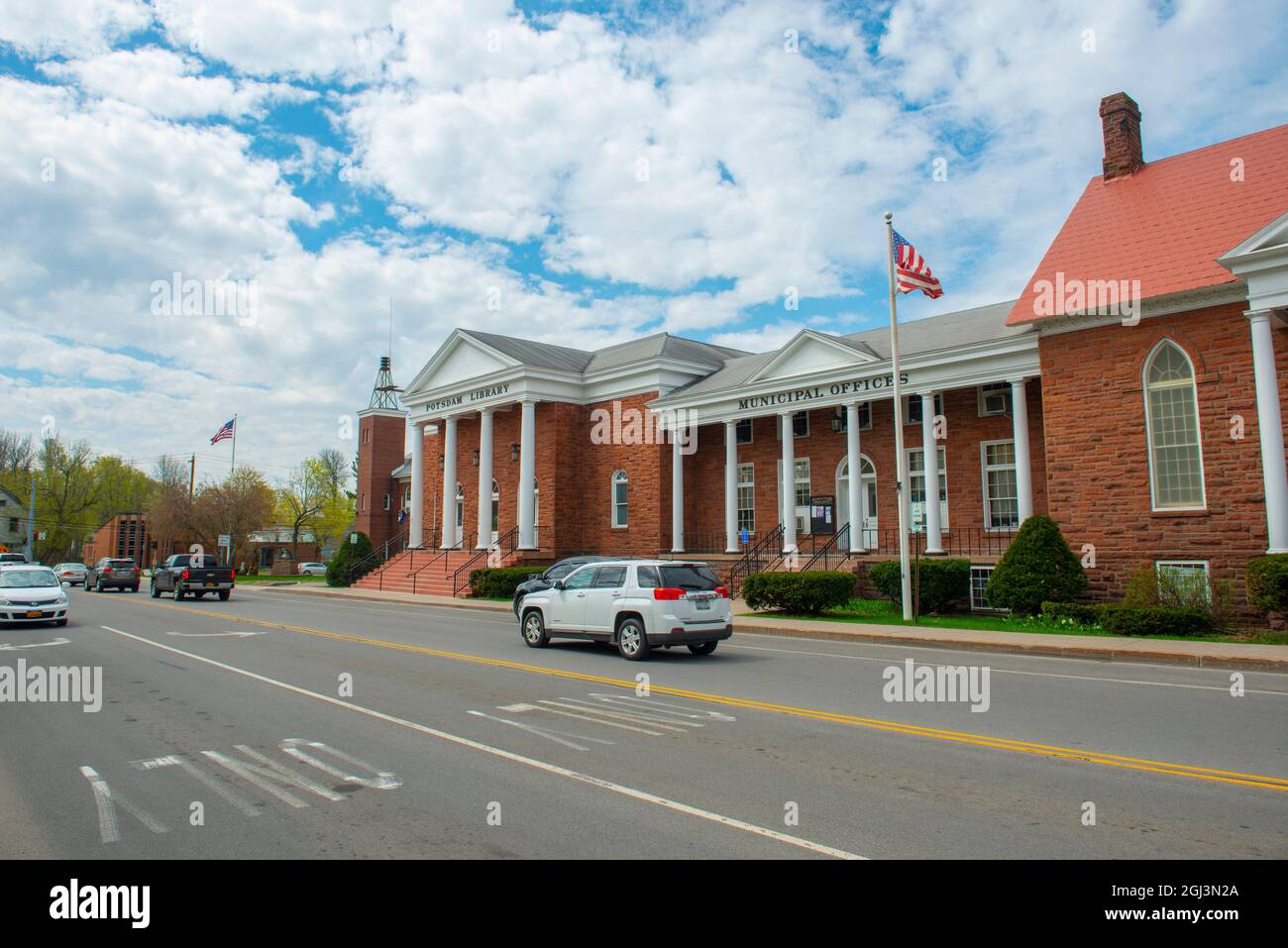 Potsdam Town Public Library and Municipal Offices at 2 Park Street in