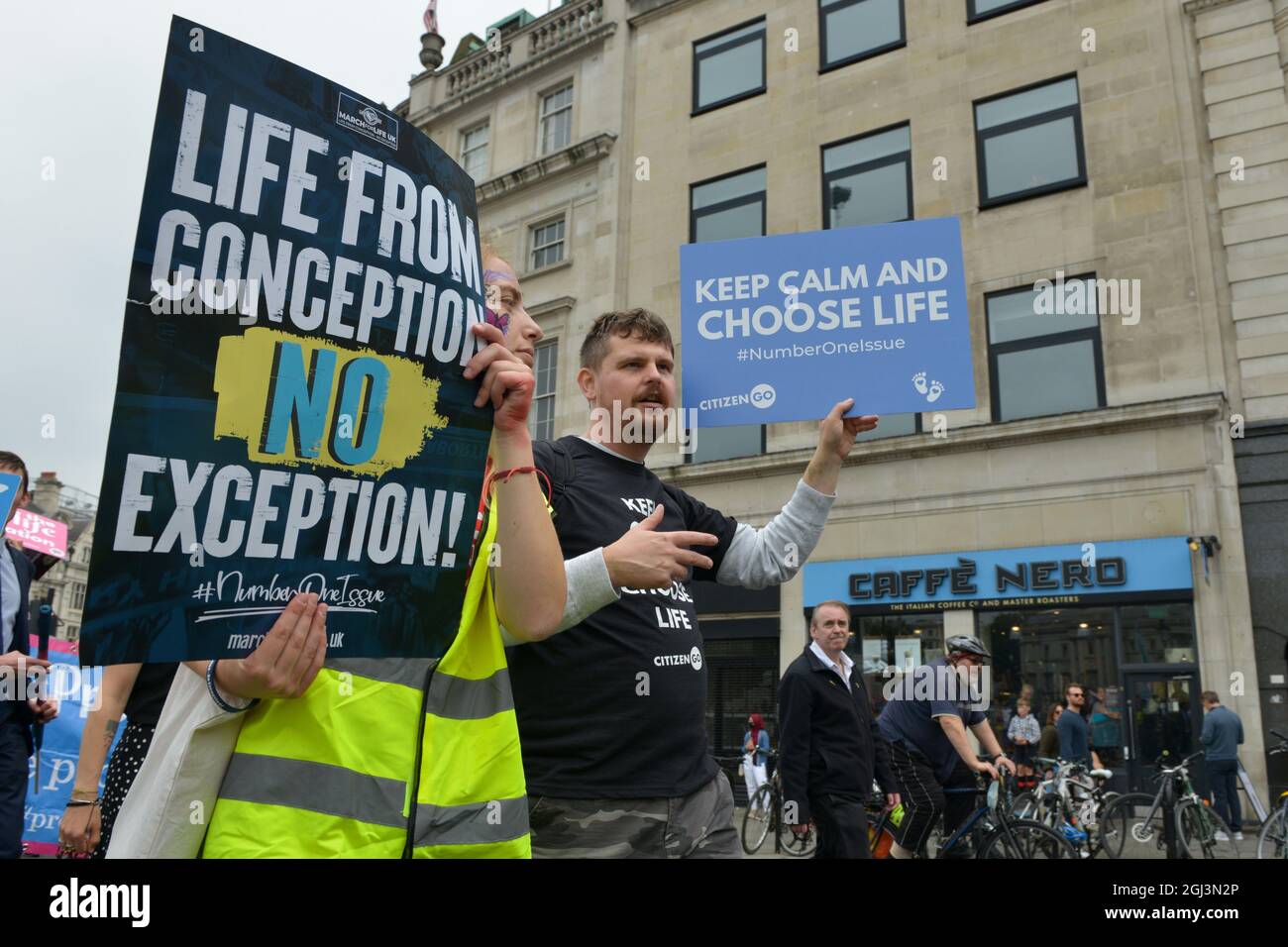 March for Life in London, UK Stock Photo
