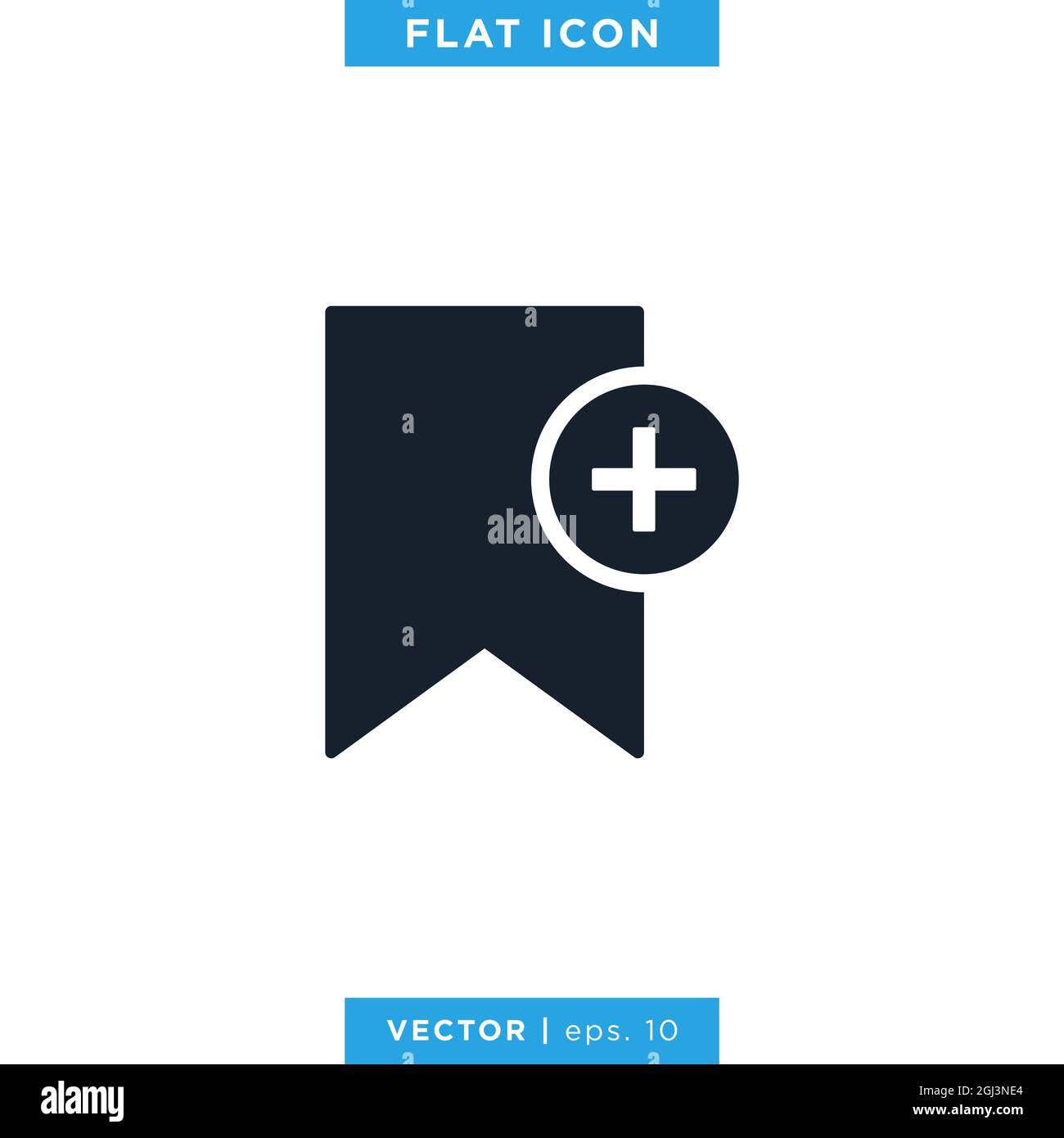 Bookmark icon vector stock illustration design template. Vector eps 10. Stock Vector