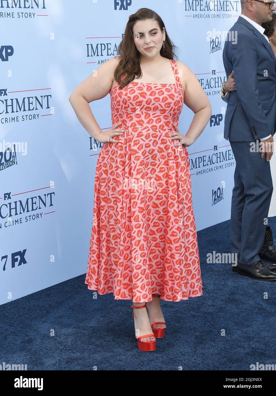Beanie Feldstein arrives at FX's IMPEACHMENT AMERICAN CRIME STORY