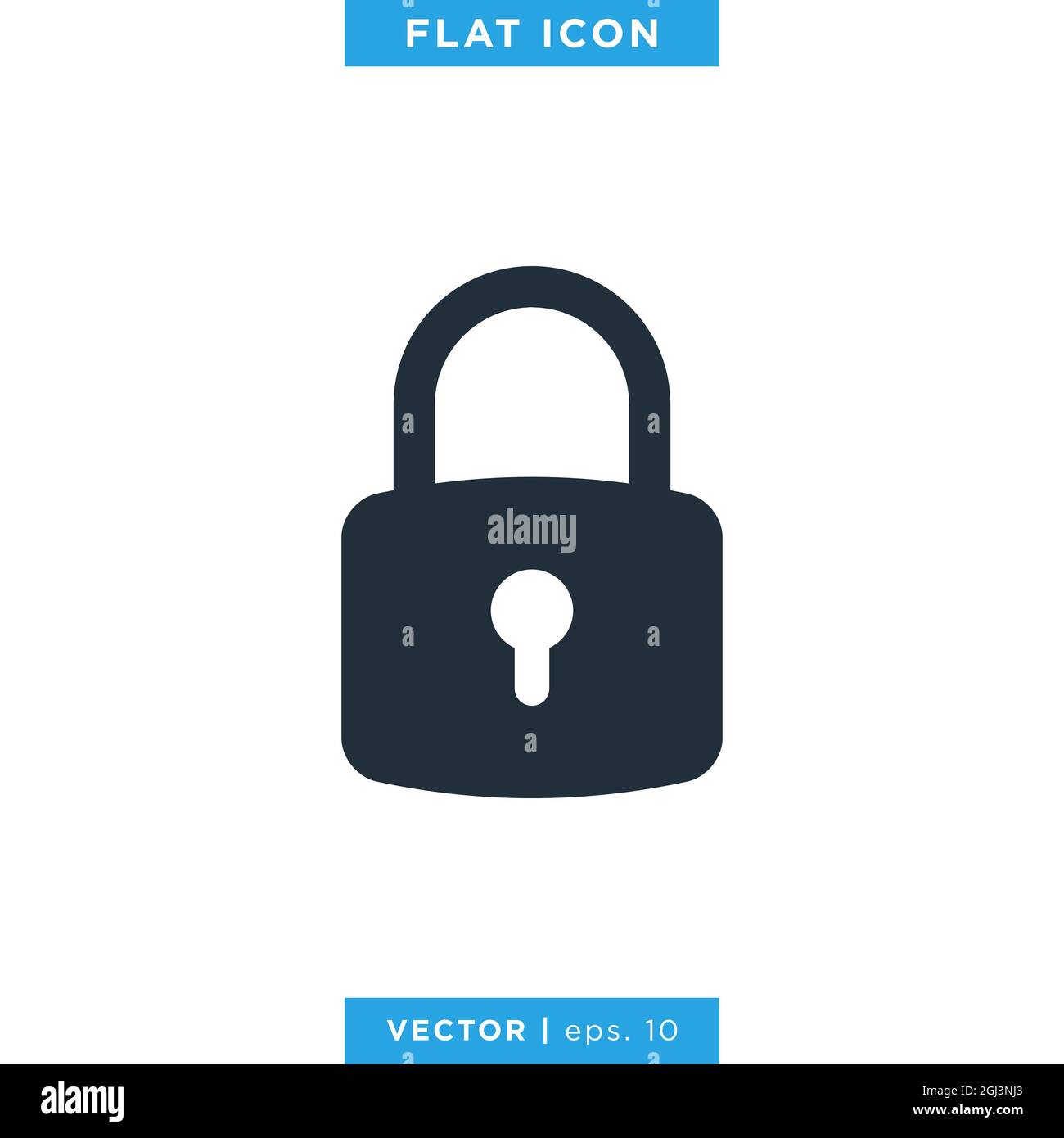 Padlock icon vector stock illustration design template. Vector eps 10 ...