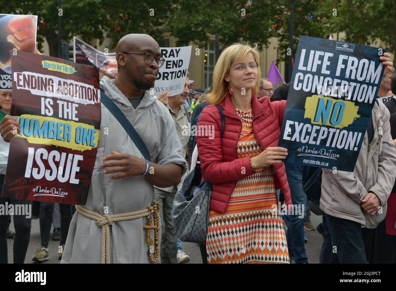 March for Life in London, UK Stock Photo