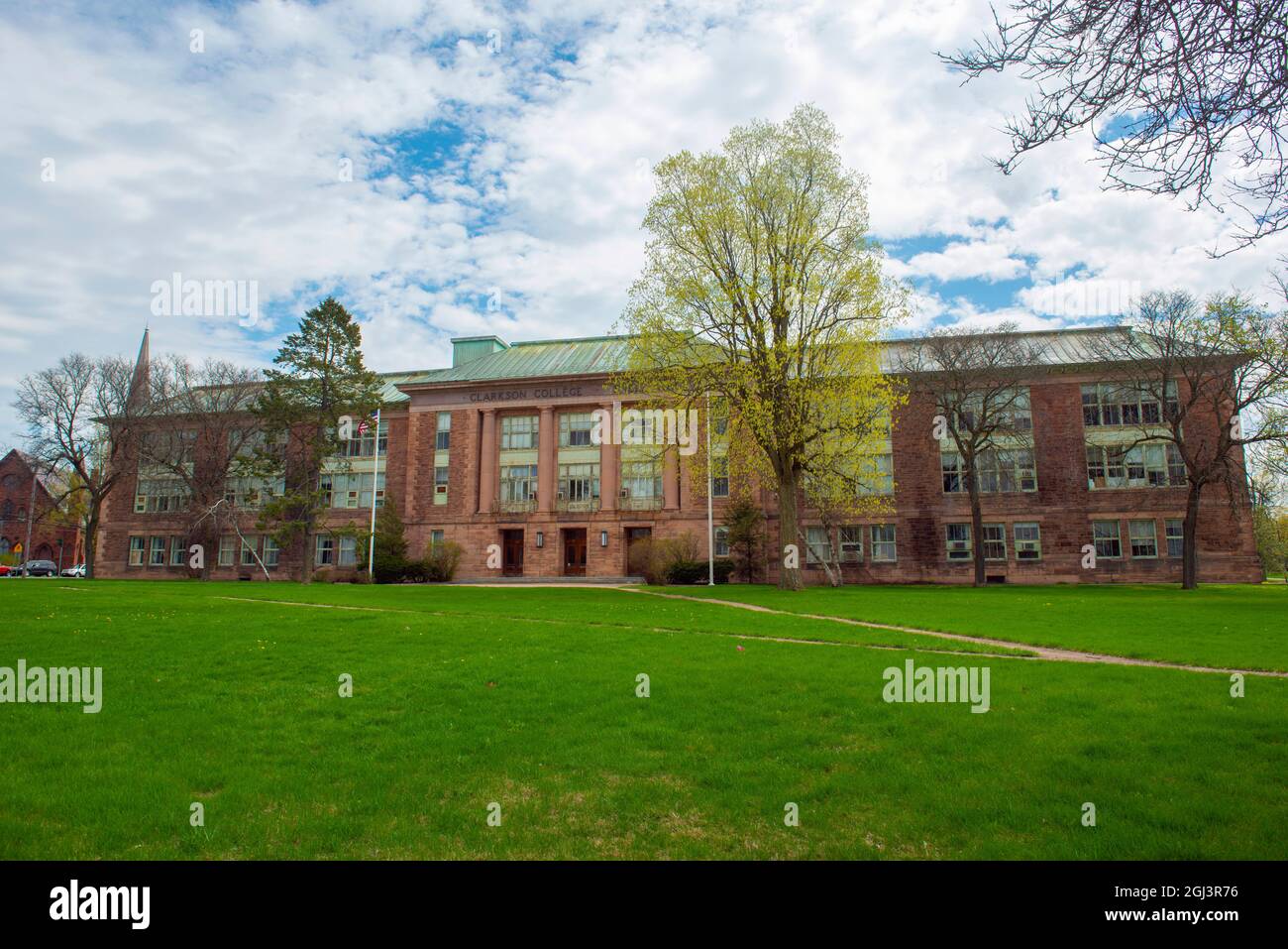 Old Snell Hall of Clarkson University at 41 Elm Street in historic