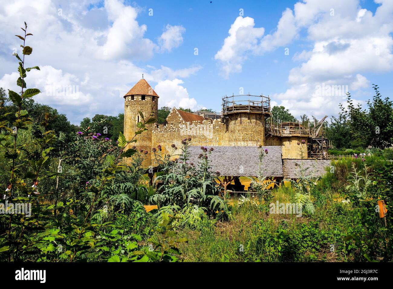 Guédelon Castle construction site, TreignyPerreuseSainteColombe, Yonne, Bourgogne Franche