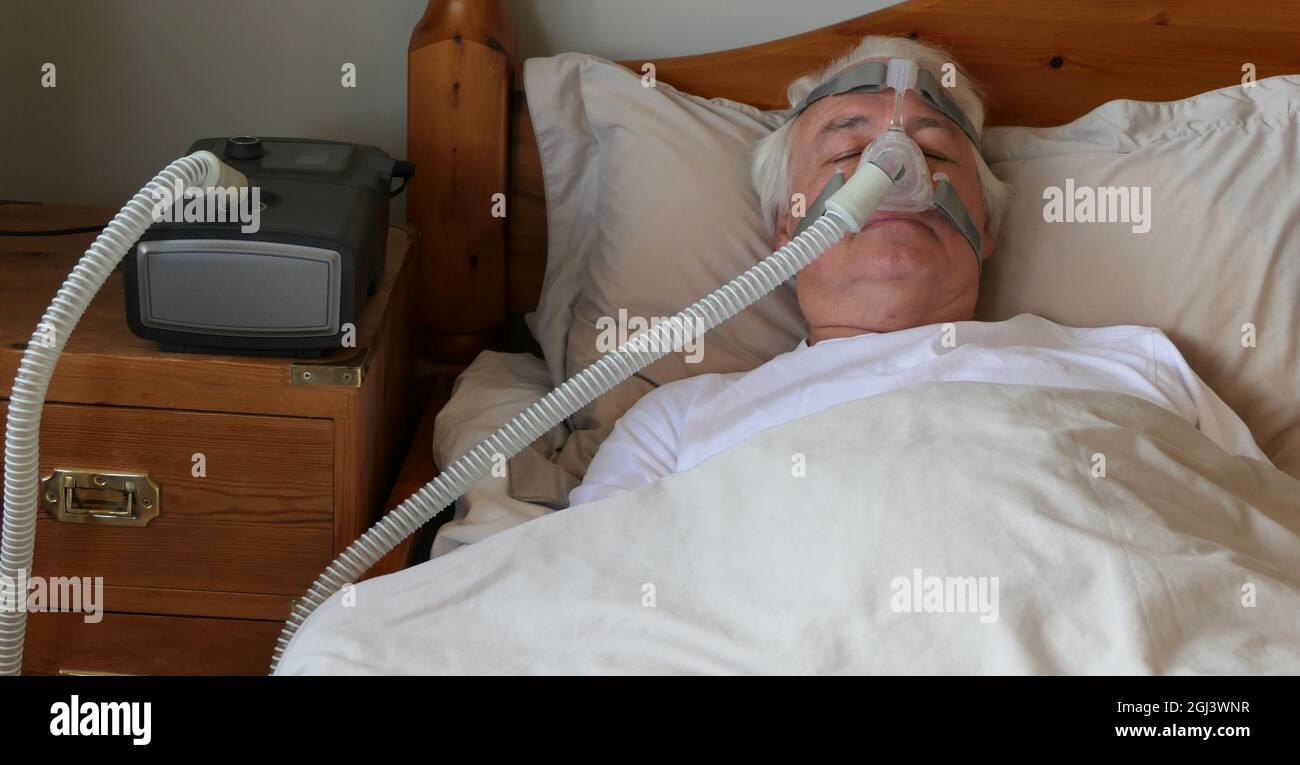 WATERLOOVILLE, UNITED KINGDOM Apr 13, 2020 Elderly man wearing an