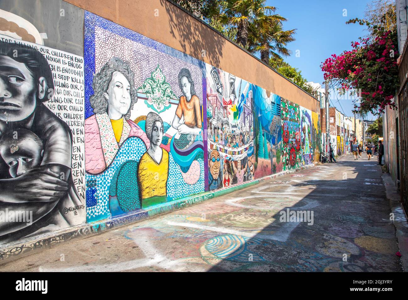 Clarion Alley in The Mission District in San Francisco, California, is a goto destination to