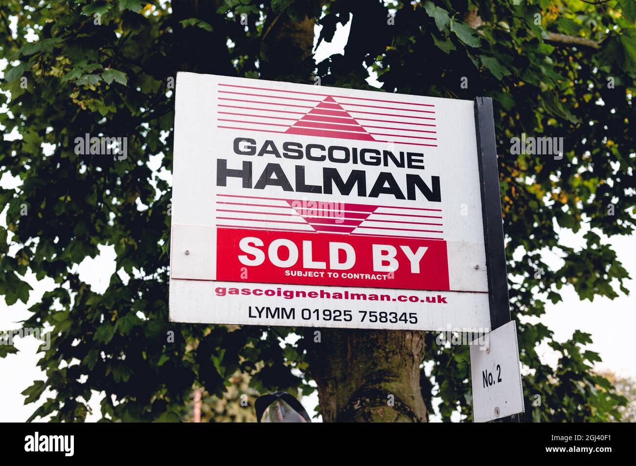 Gascoigne Halman sign Sold By, UK Stock Photo Alamy