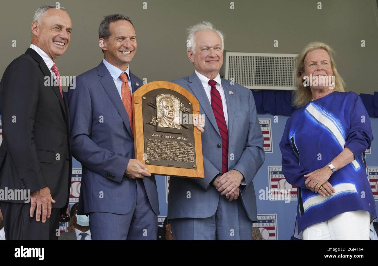 Cooperstown, United States. 08th Sep, 2021. Hall of Famer Marvin Miller