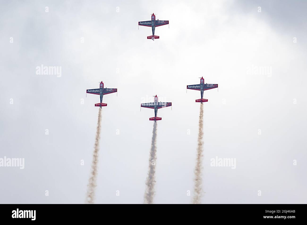 Blades Aerobatic Display Team display, Bournemouth Air Show 2021, UK Stock Photo