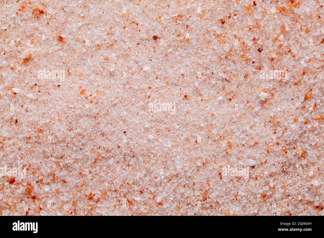 Pile of Pink Himalayan Sea Salt Background Texture. Stock Photo