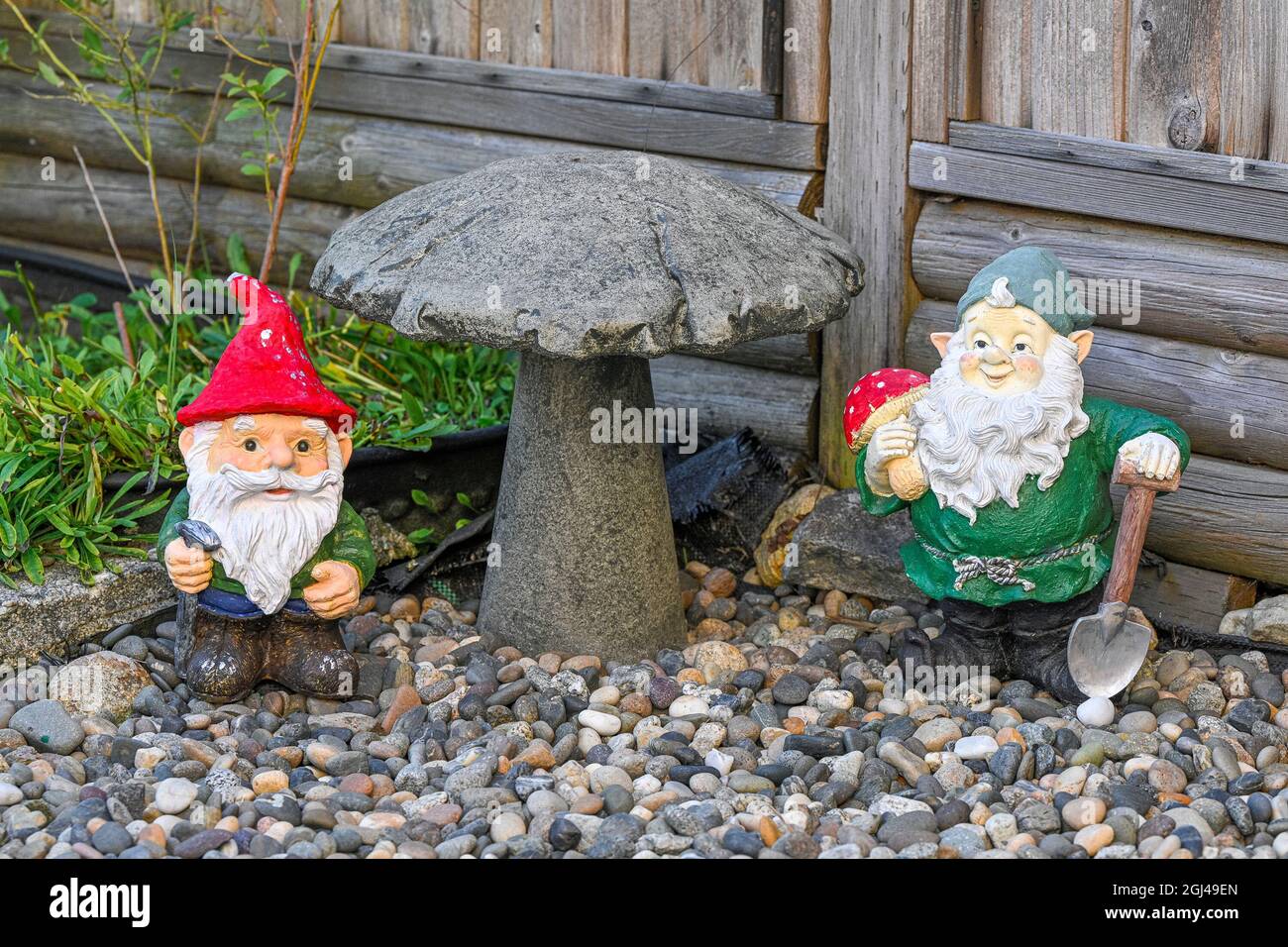 Garden Gnomes Stock Photo