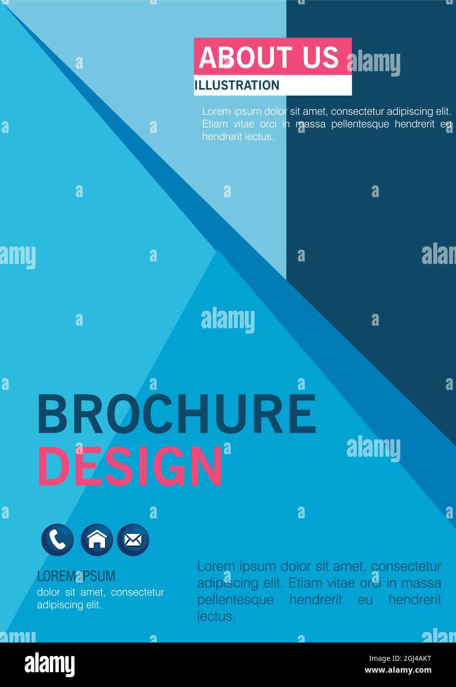 blue brochure paper Stock Vector Image & Art Alamy