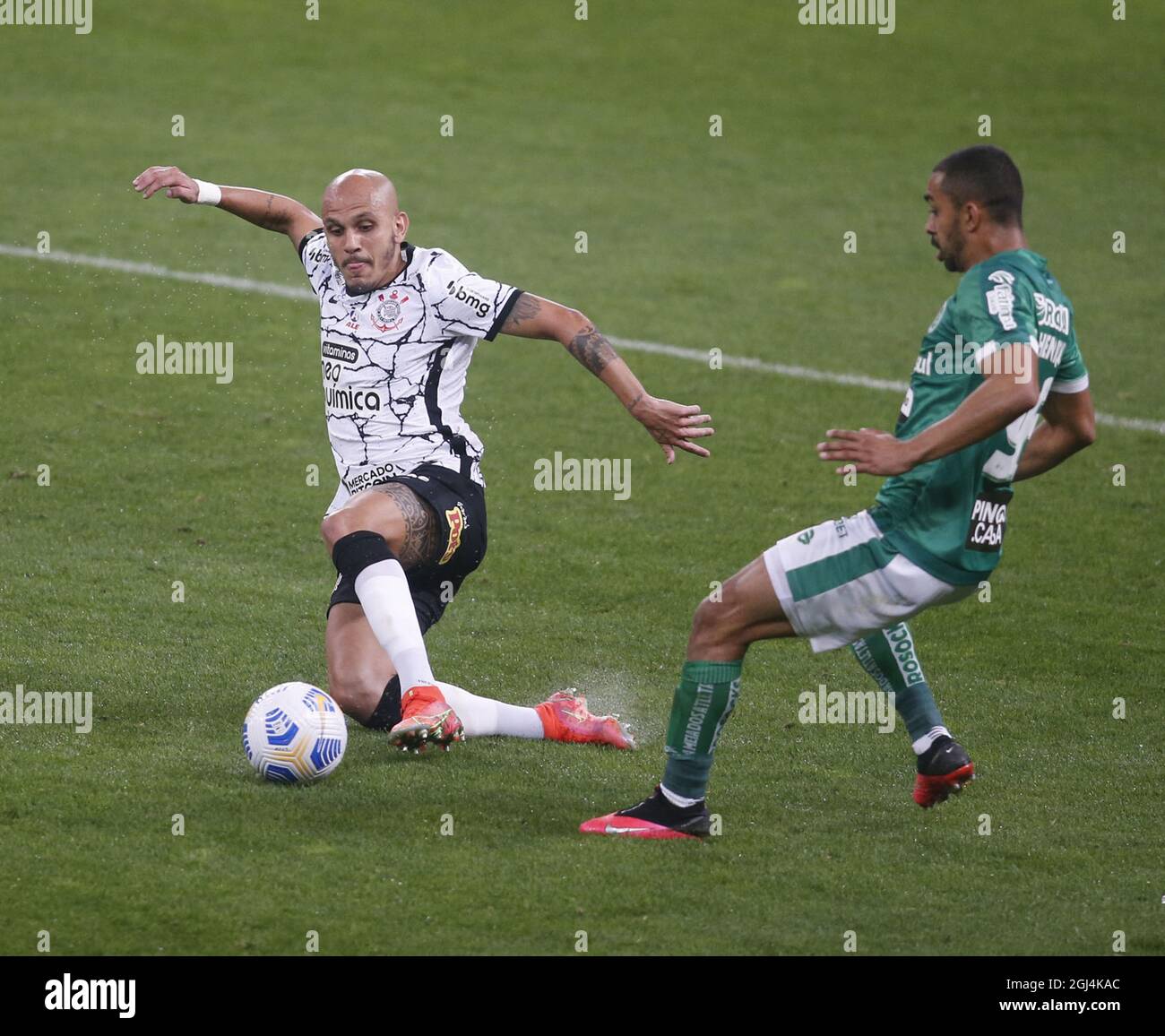 Fabio Santos of Corinthians during the Campeonato Brasileiro Football match  between Corinthians and Juventude at the Neo Quimica Arena in Sao Paulo,  Brazil. The game ended 1-1 with Ricardo Bueno Scoring for