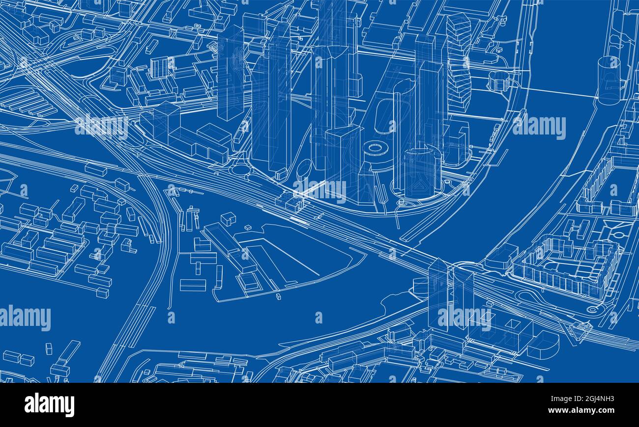 Urban modern landscape. Vector Stock Vector Image & Art - Alamy
