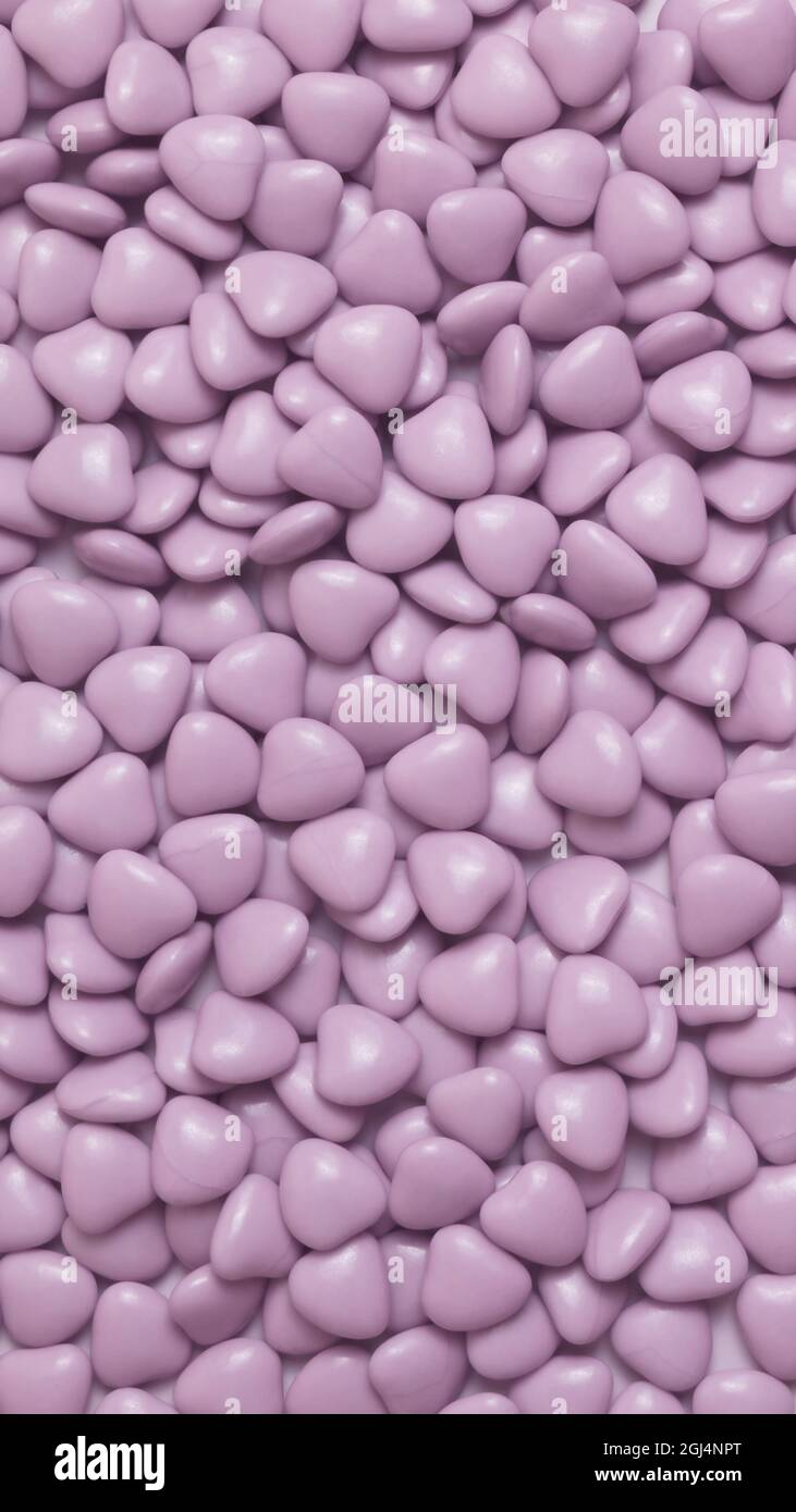 purple candy heart pattern, background. Monochrome Stock Photo - Alamy