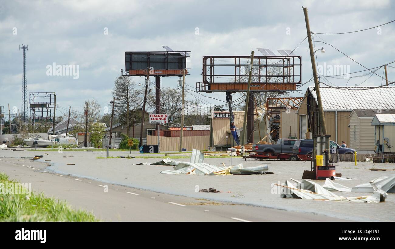 Garyville, LA Hurricane force wind damage captured in Garyville, and