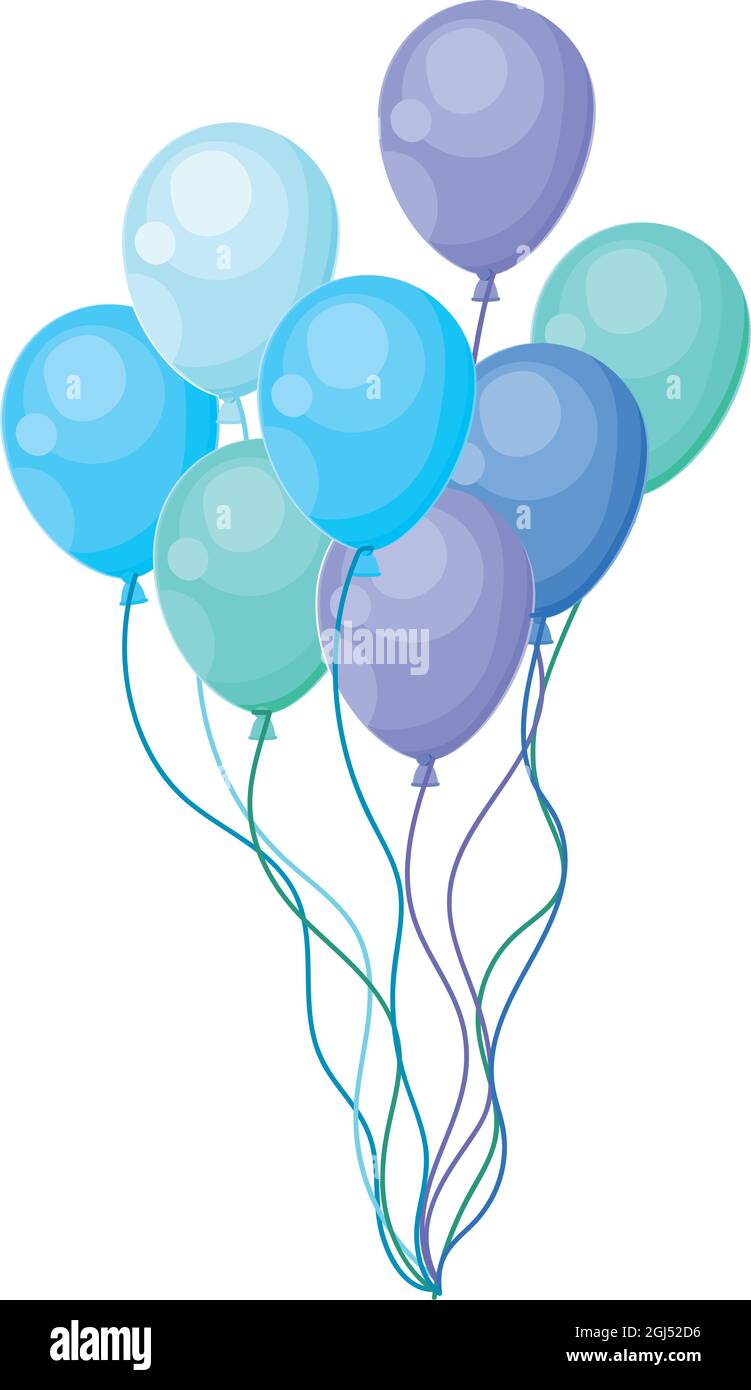 blue balloons design Stock Vector Image &amp; Art - Alamy