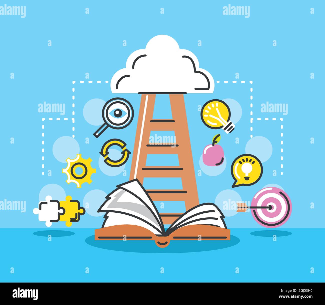 Knowledge Building Image knowledge and imagination Stock Vector Image & Art - Alamy
