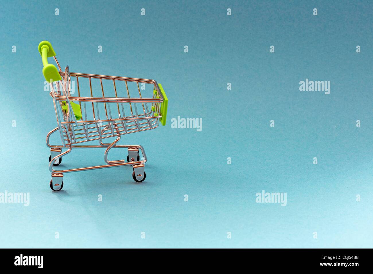 shopping cart shopping list tech here Stock Photo
