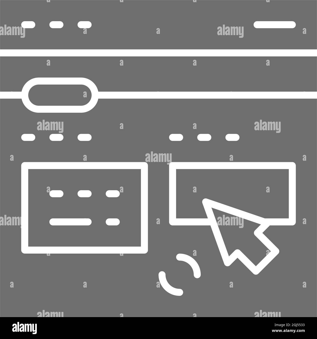 Vector online translation site grey icon. Isolated on white background Stock Vector