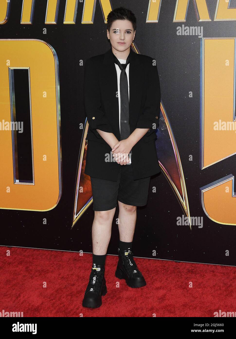 Los Angeles, USA. 08th Sep, 2021. Blu del Barrio arrives at STAR TREK