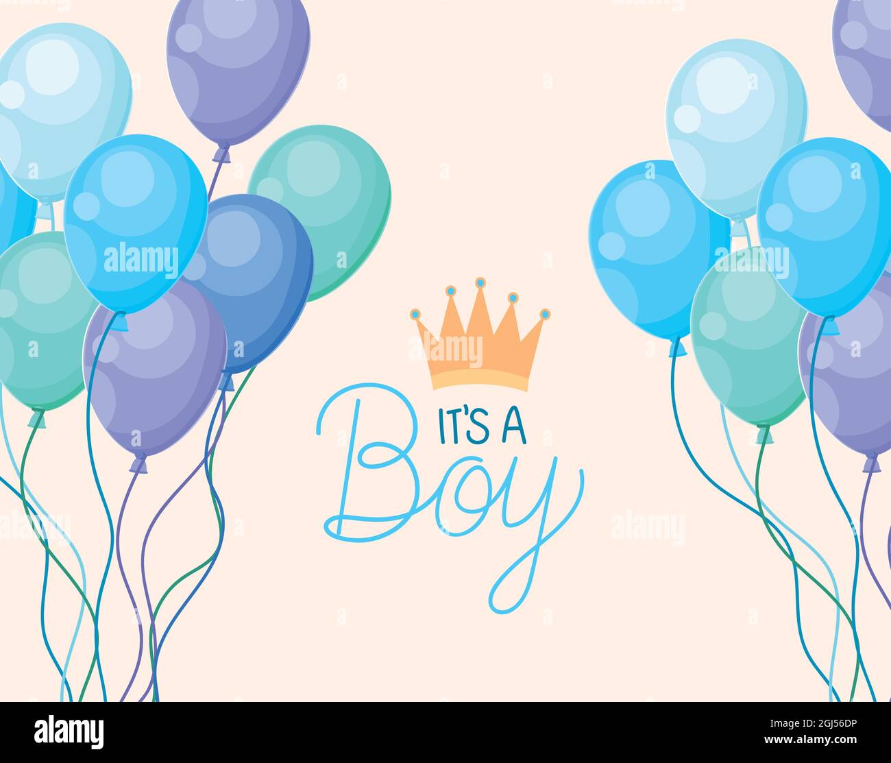 its a boy card Stock Vector Image &amp; Art - Alamy